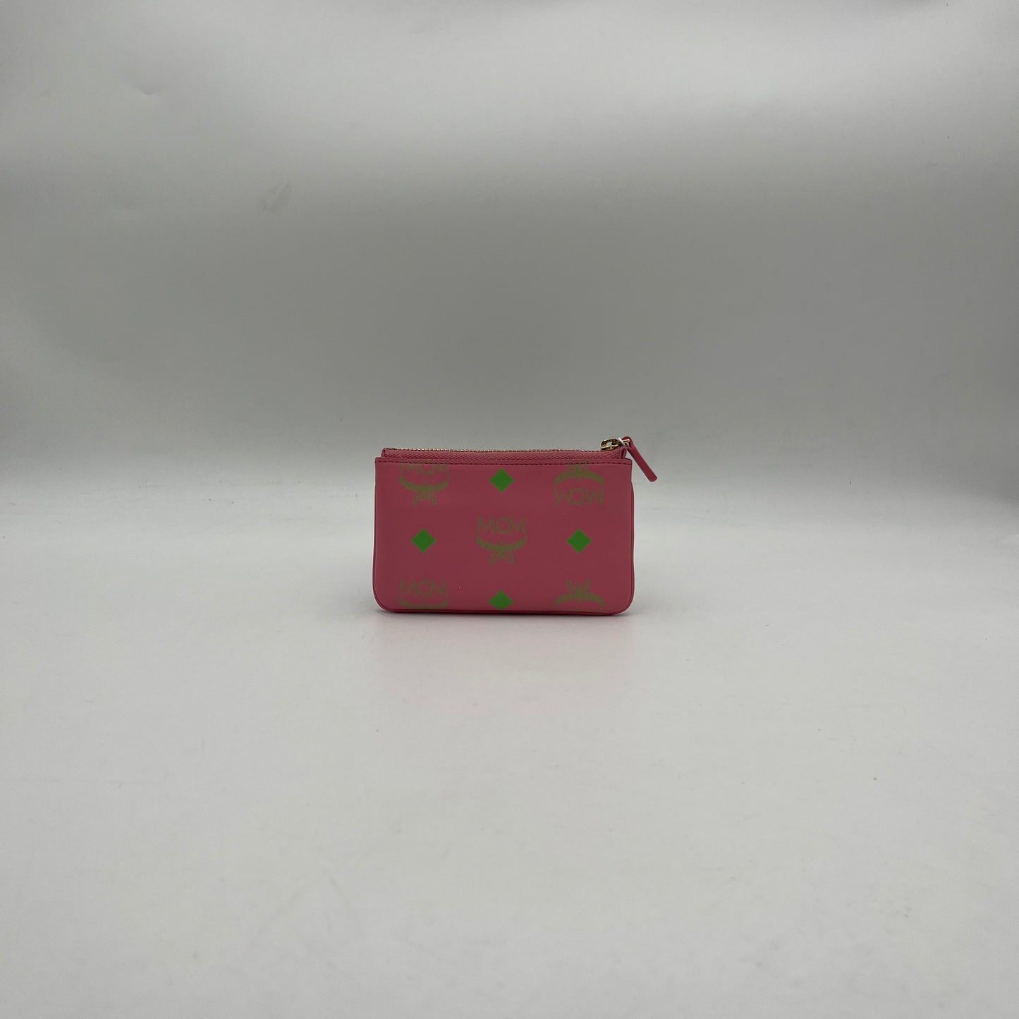 MCM Pink Logo Key Pouch