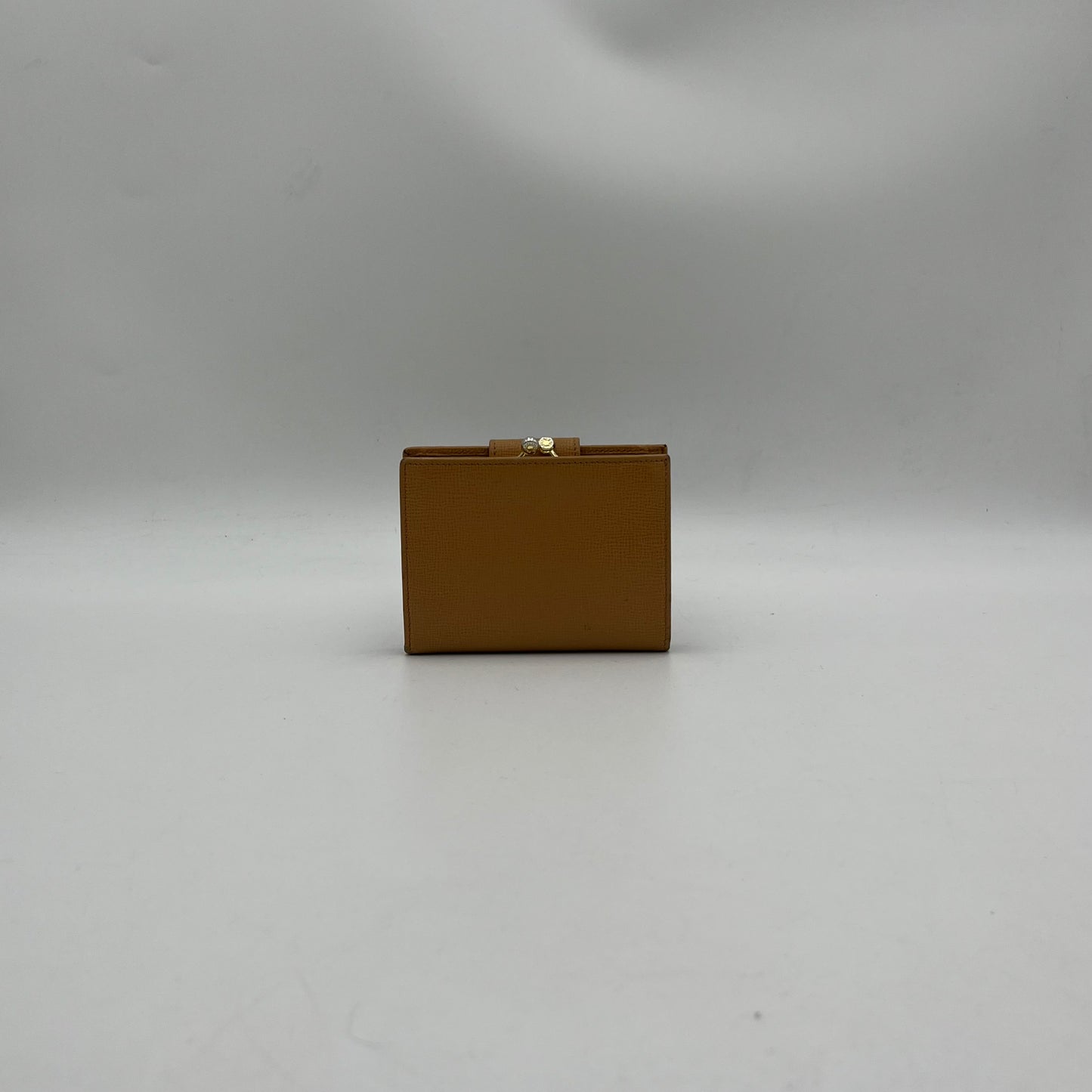 Celine Paris Caleche Caramel Leather Compact Wallet