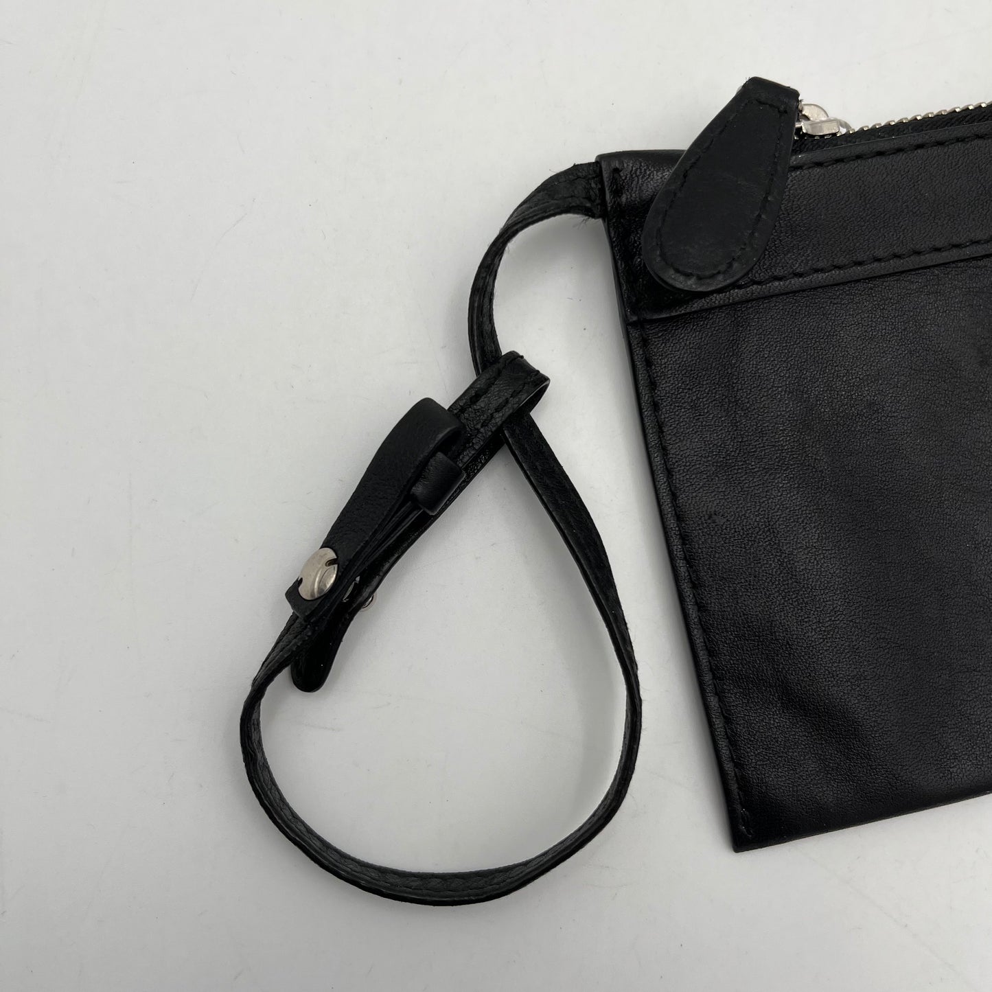 Balenciaga Black Leather Pouch