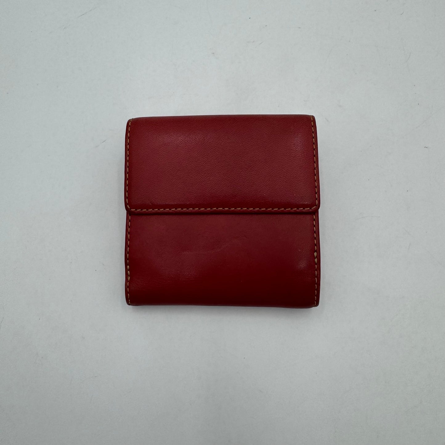 Coach Vintage Pink Leather Legacy Buckle Bifold Short Wallet