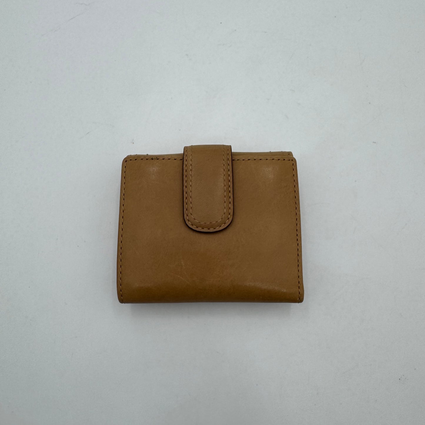 Coach Vintage Tan Brown Leather Soho Buckle Bifold Short Wallet