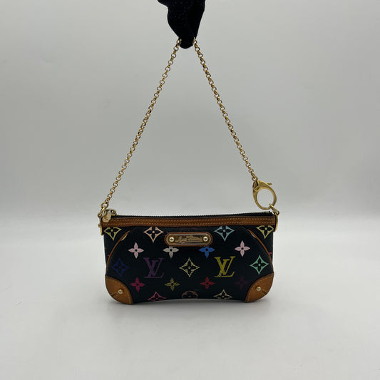 LV Black Multicolor Milla Pochette