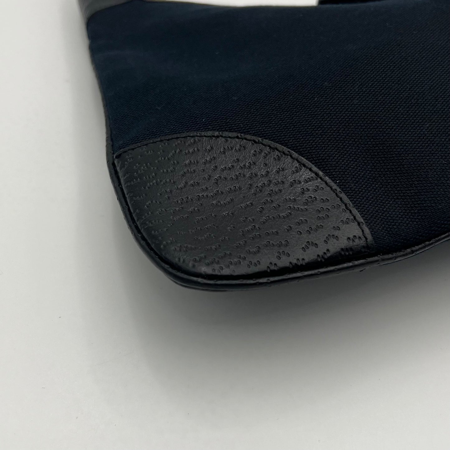Gucci Black Canvas Bamboo Handle Jackie Shoulder Bag