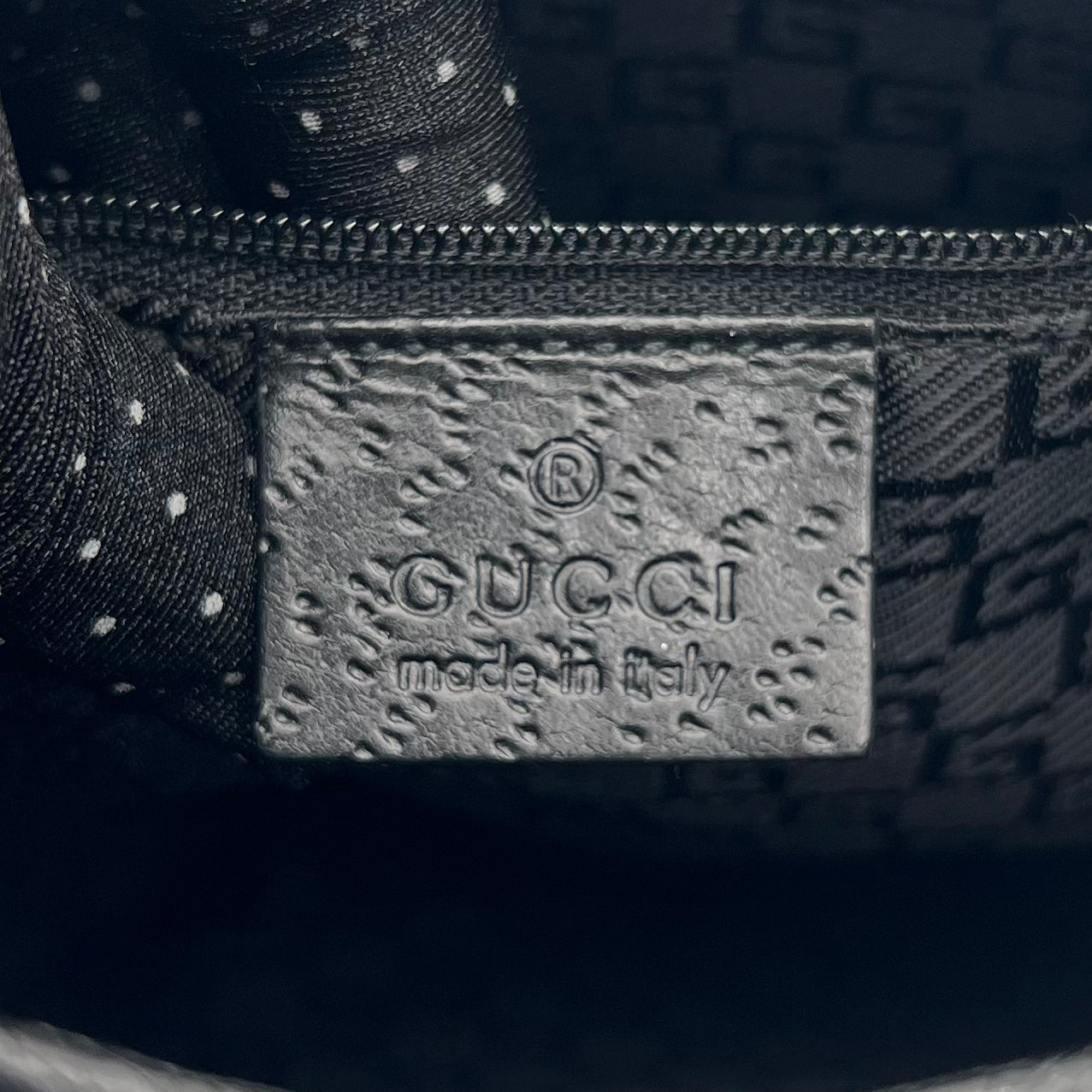 Gucci Black Canvas Bamboo Handle Jackie Shoulder Bag