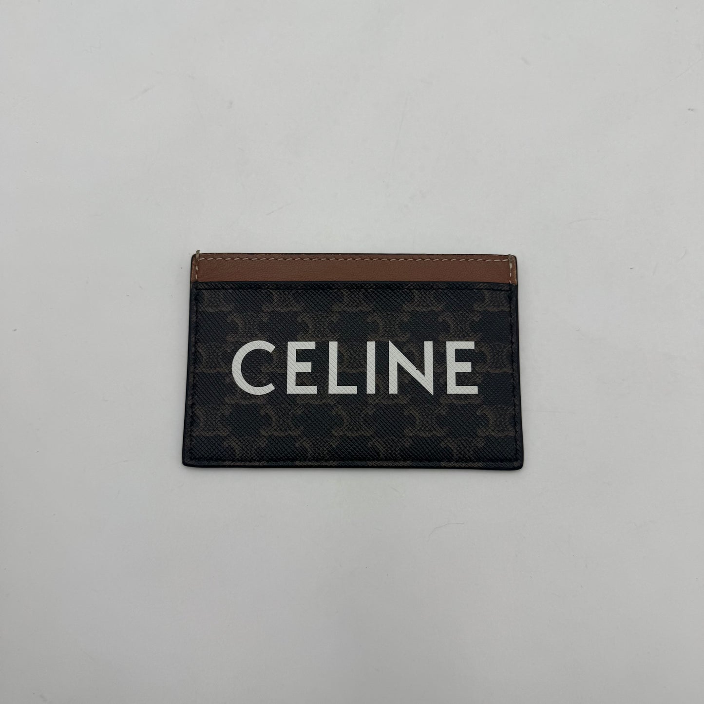 Celine Triomphe Canvas Logo Card Holder