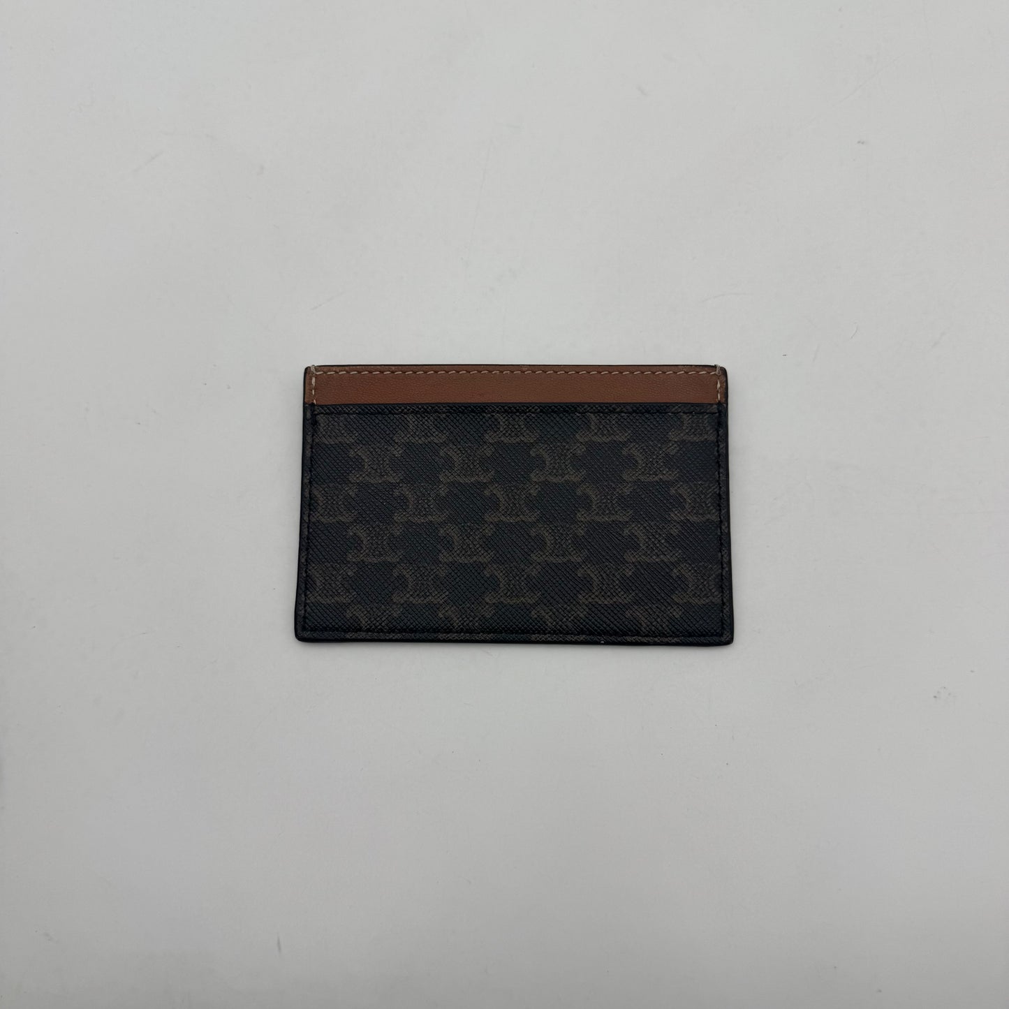 Celine Triomphe Canvas Logo Card Holder