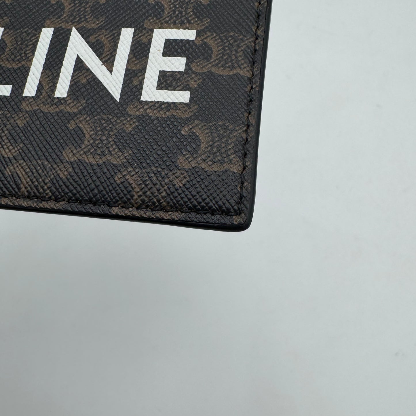 Celine Triomphe Canvas Logo Card Holder