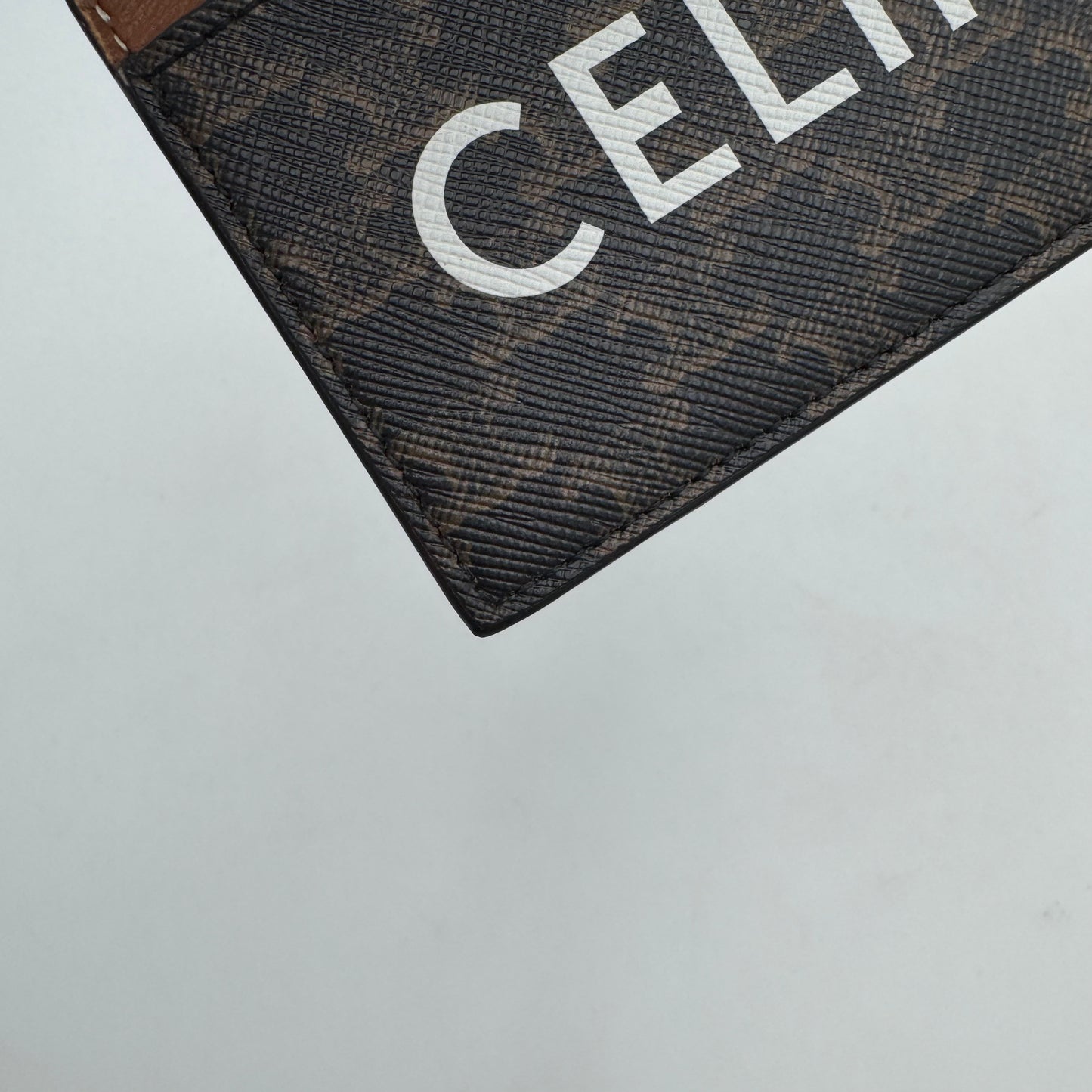 Celine Triomphe Canvas Logo Card Holder