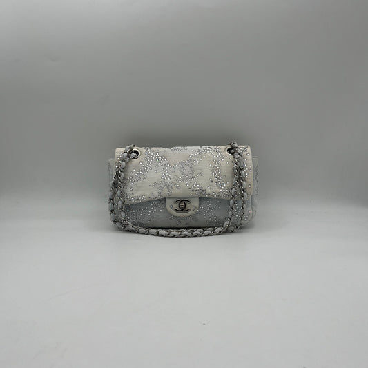 Chanel Strass Embellished Denim Flap Bag