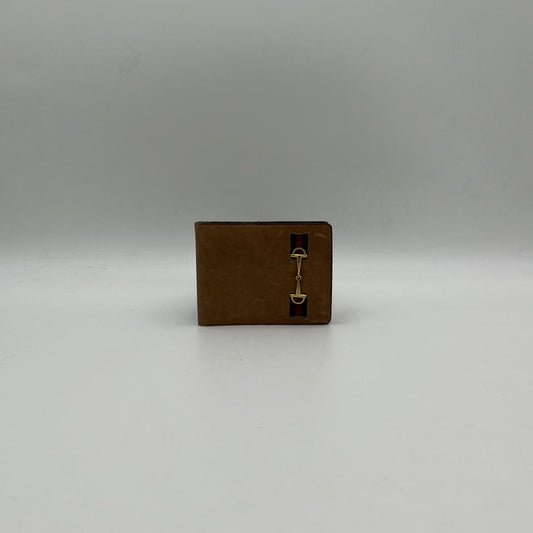 Gucci Vintage Brown Leather Horsebit Mini Agenda