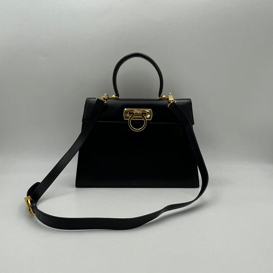 Salvatore Ferragamo Gancini Top Handle Kelly