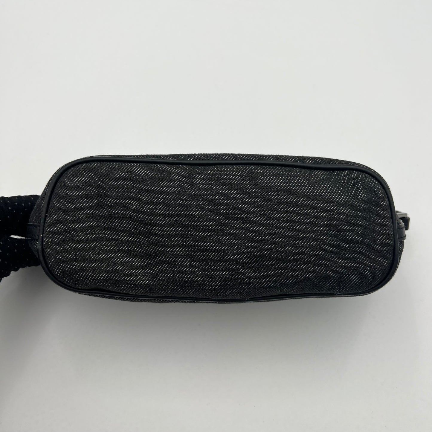 Gucci Black Denim and Leather Boat Pochette