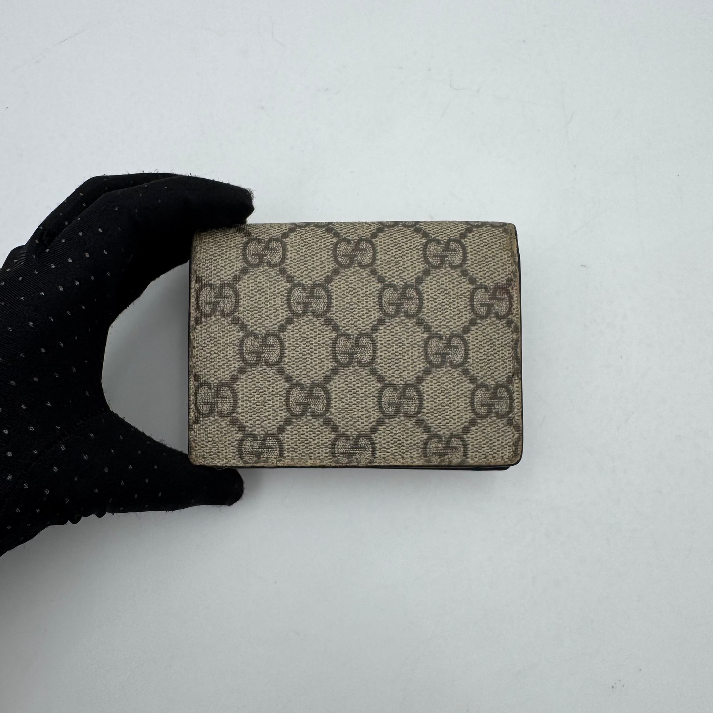 Gucci Monogram Canvas Cherry Short Wallet