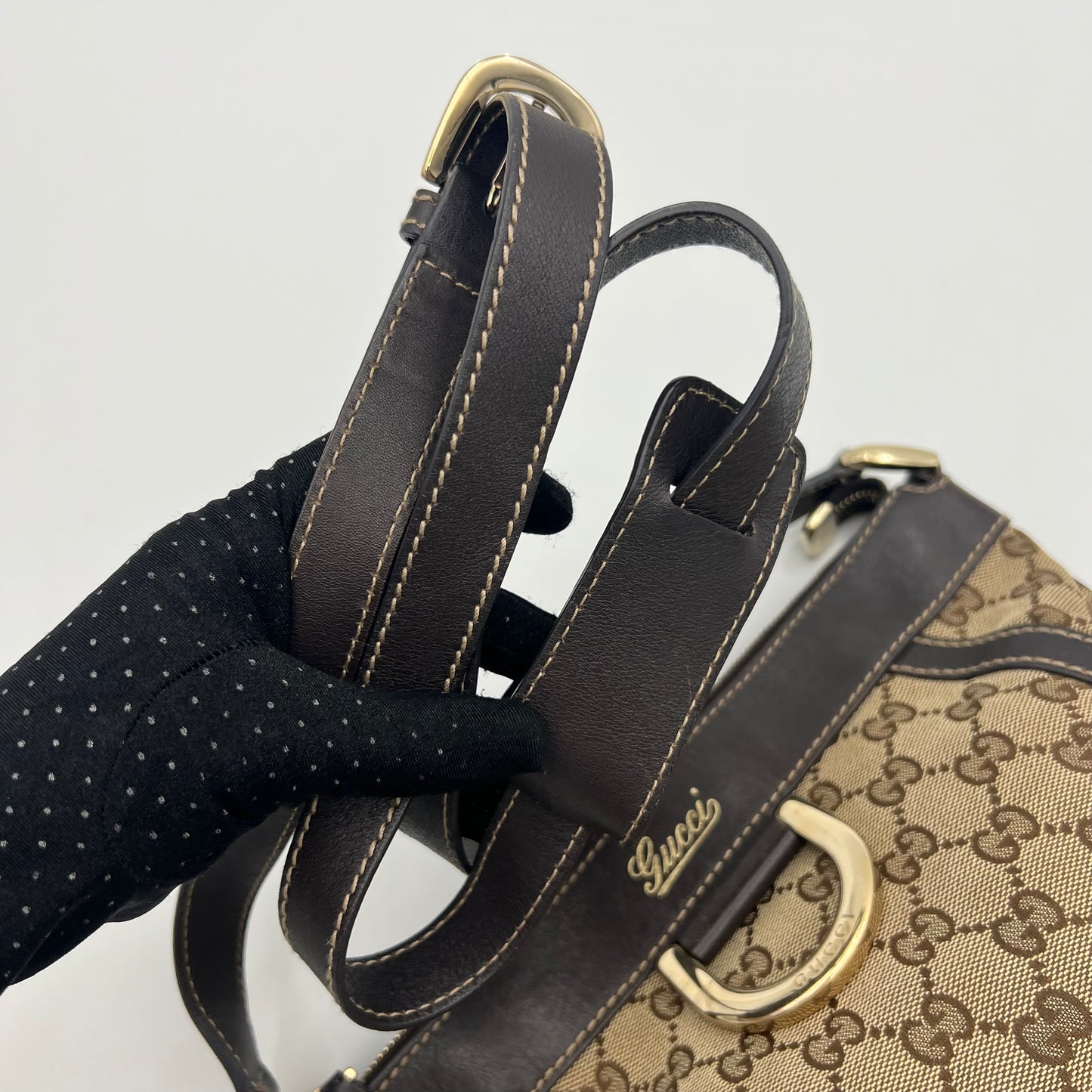 Gucci Monogram Canvas Abbey D-Ring Crossbody