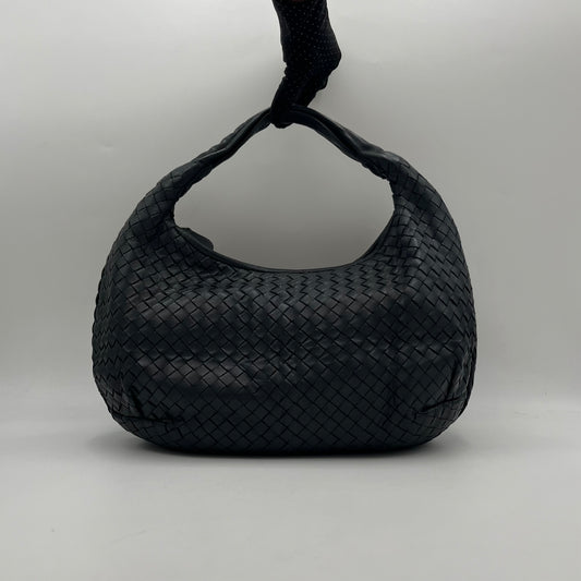 Bottega Veneta Black Intrecciao Hobo Shouder Bag