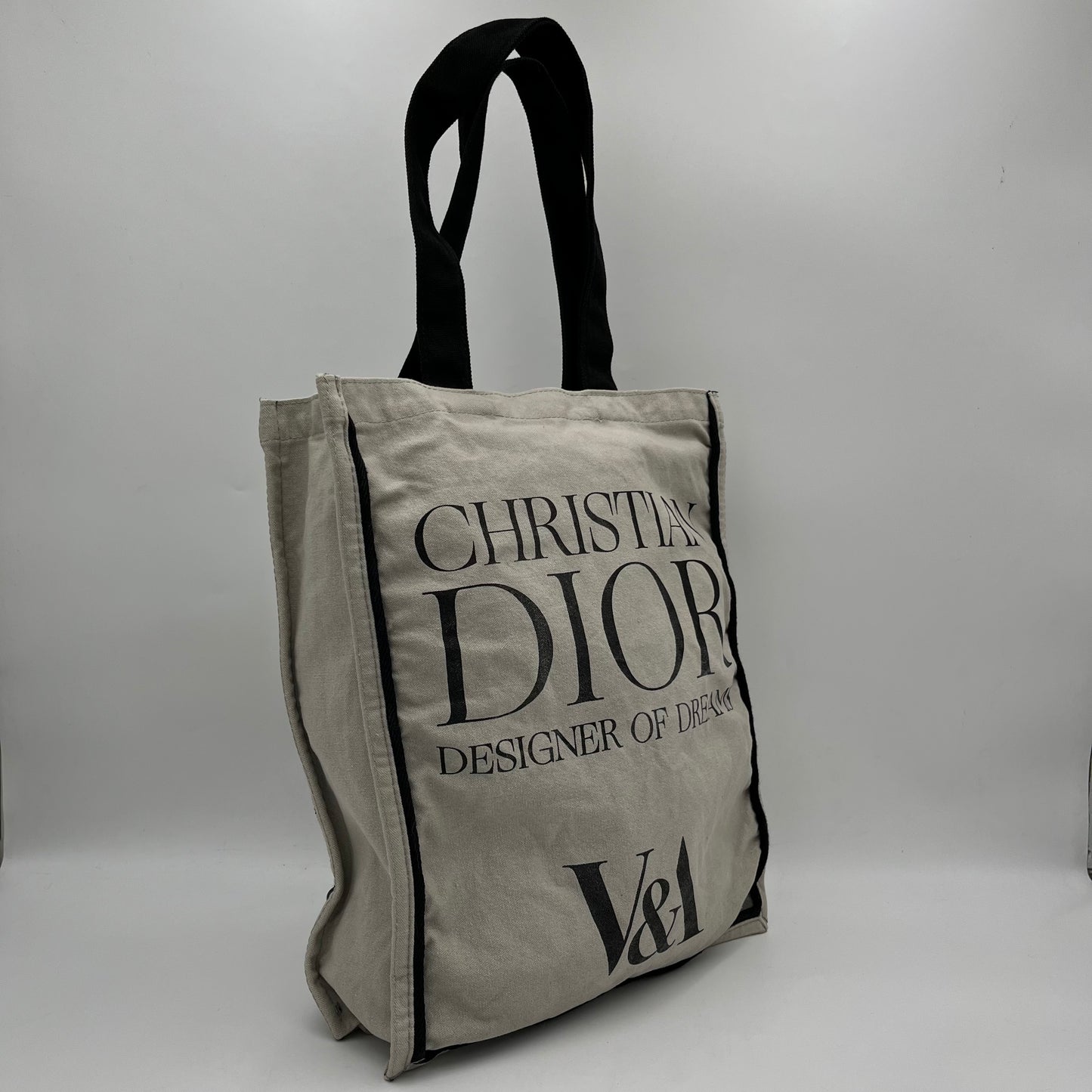 Christian Dior Designer of Dreams Gray Canvas Tote