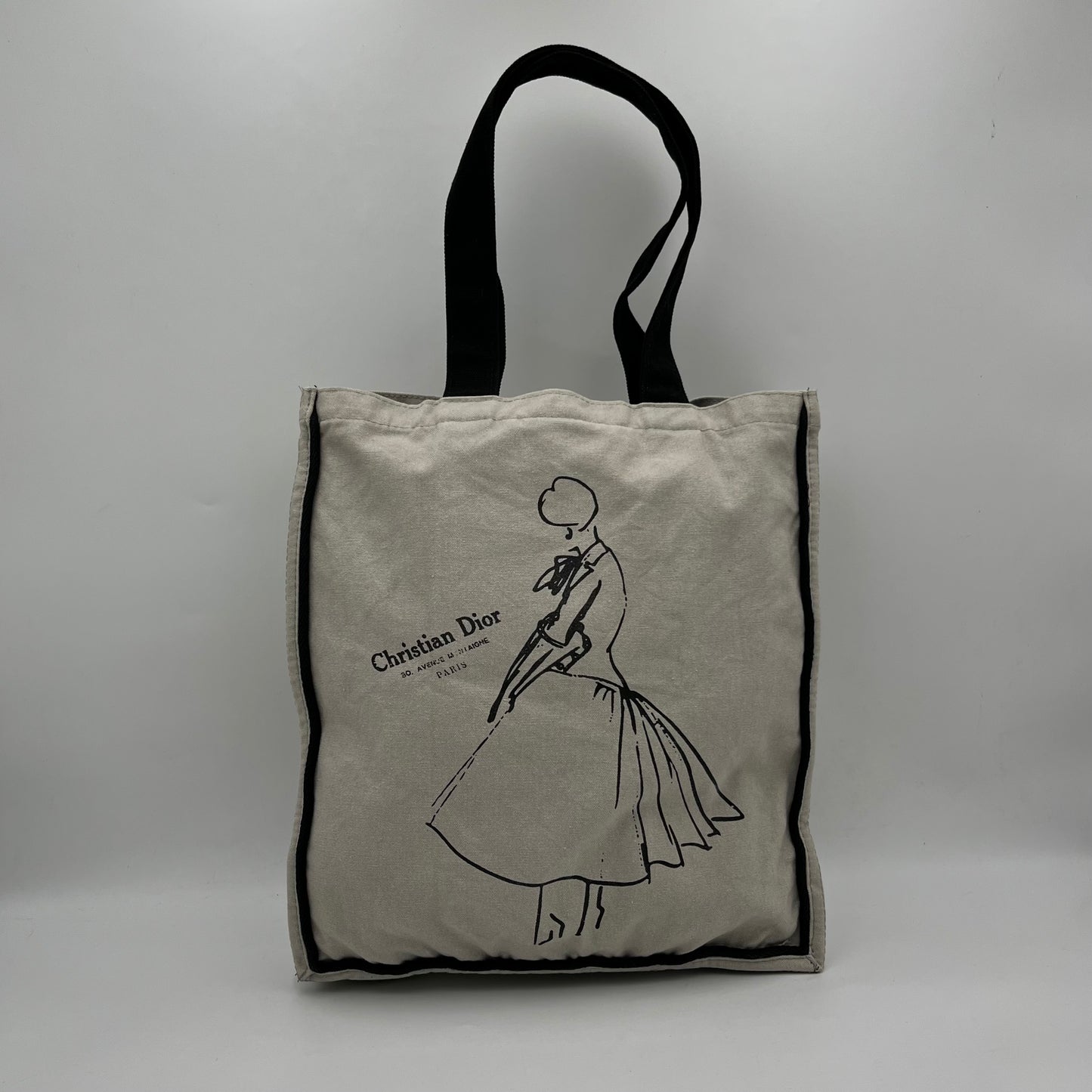 Christian Dior Designer of Dreams Gray Canvas Tote