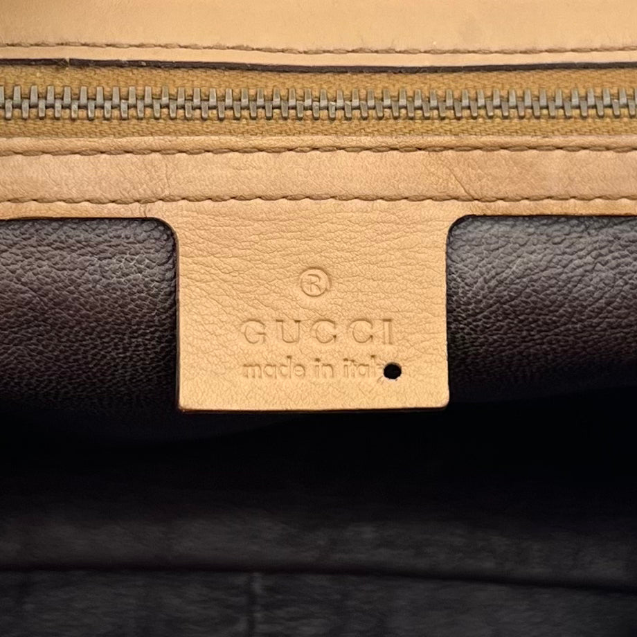 Gucci Camel Leather Horsebit Chain Flap Shoulder Bag