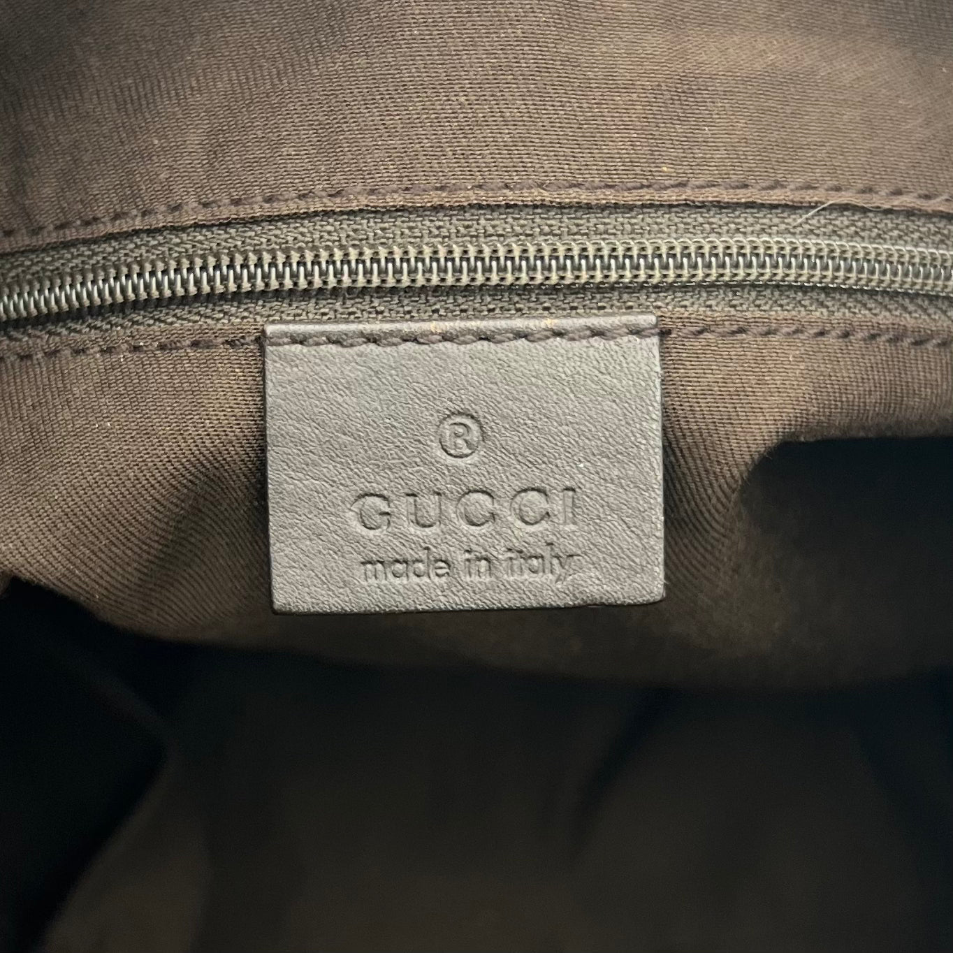 Gucci Brown Monogram Canvas and Leather Abbey D-Ring Large Hobo Bag