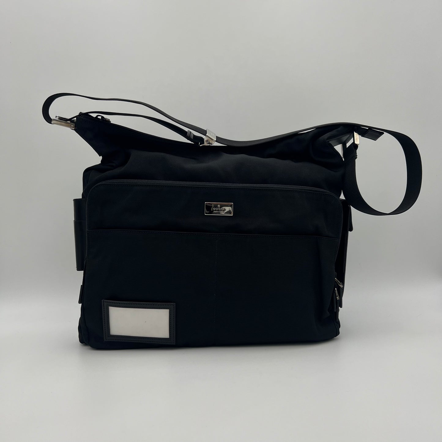 Gucci Black Nylon Hobo Shoulder Crossbody