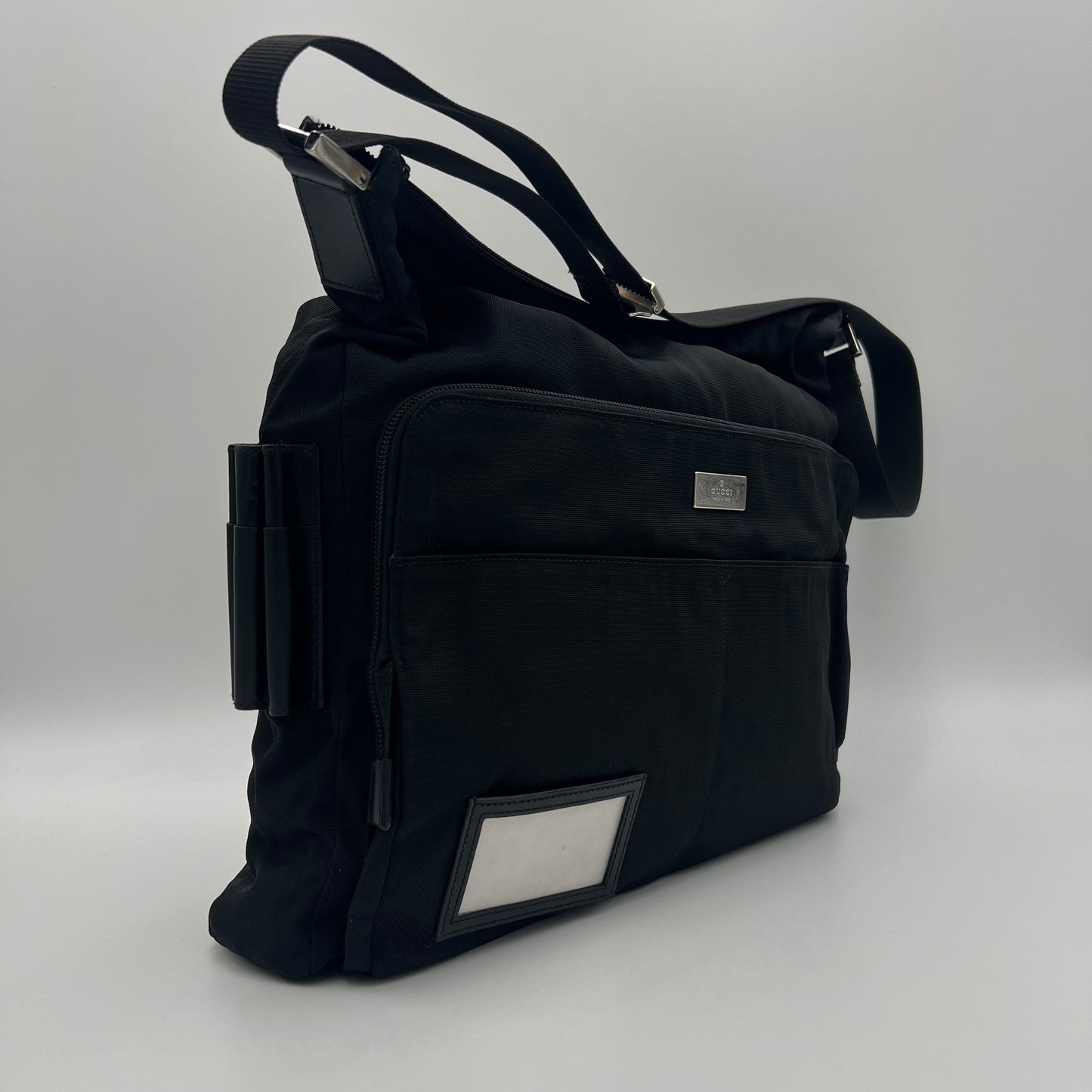 Gucci Black Nylon Hobo Shoulder Crossbody