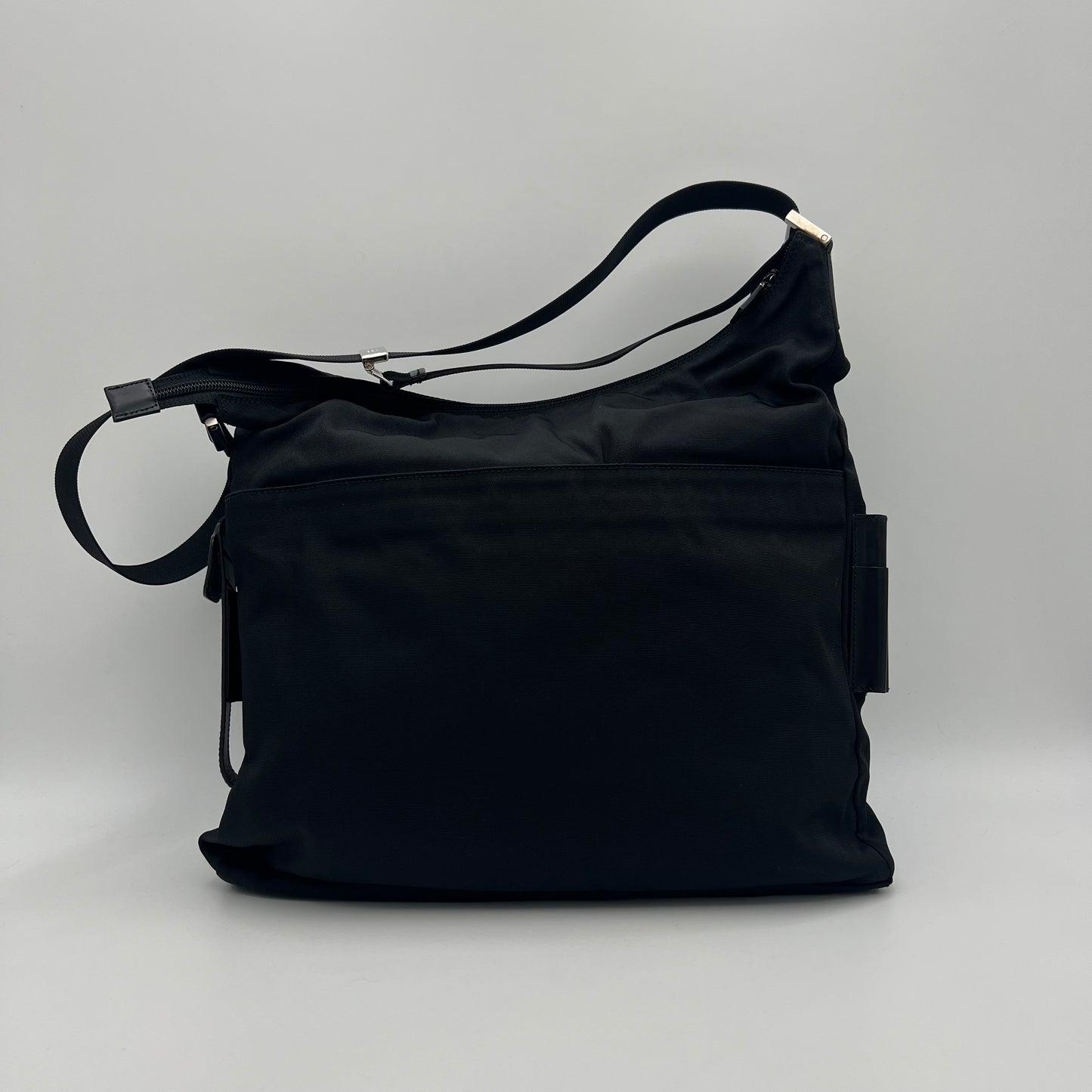 Gucci Black Nylon Hobo Shoulder Crossbody