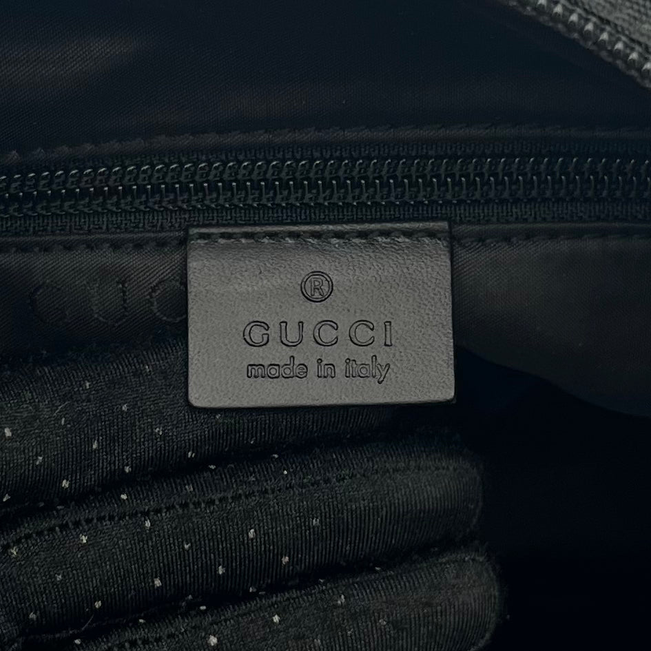 Gucci Black Nylon Hobo Shoulder Crossbody